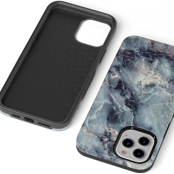 iPhone 12/12 Pro Phone CaseClassic Blue Marble CaseCompatible Only with iP